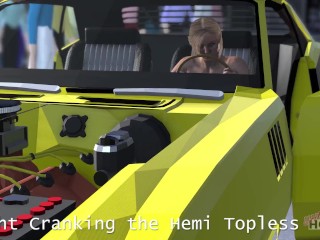 Caught Cranking the Hemi Topless by a Busload of NPC's