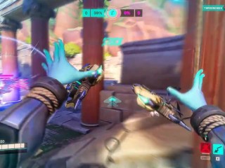 Dva prend une double pénétration par Genji et Reinhardt