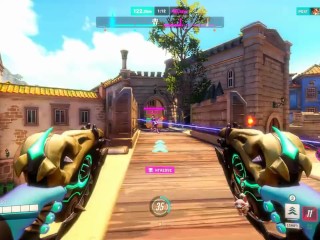 Dva prend une double pénétration par Genji et Reinhardt