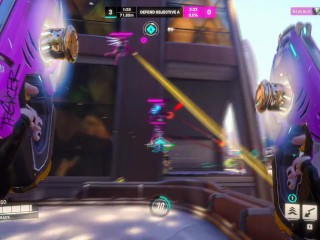 Dva prend une double pénétration par Genji et Reinhardt