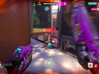 Dva prend une double pénétration par Genji et Reinhardt