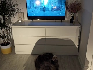 Netflix and chill ! Wet pussy jump on my cock and I cum hard one her pussy !!