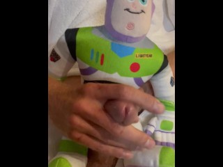 Buzz Lightyear Blows His Cum Load For You!