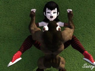 Mavis Dracula Fucked Hard by Monster on Public golf course