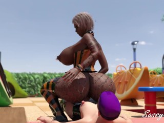 Trans Bimbos Fucking on the Playground