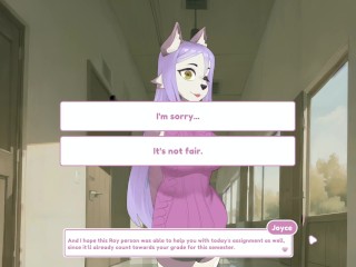 Lust's Cupid, a 2D sex simulation game Furry characters and blowjob in a public park