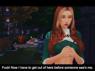 Sorority Slut Cucks Fraternity Boyfriend With Old Homeless Man And Threesome - Sims 4