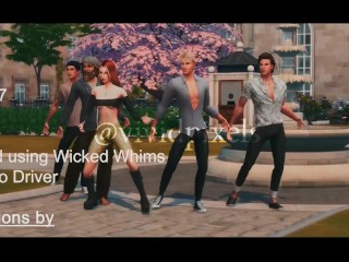 Sorority Slut Cucks Fraternity Boyfriend With Old Homeless Man And Threesome - Sims 4