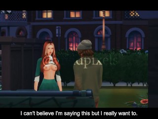 Sorority Slut Cucks Fraternity Boyfriend With Old Homeless Man And Threesome - Sims 4