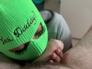 EBONY SLUT CANT FIT MY WHOLE DICK IN HER MOUTH | BLOW JOB | (FTM)