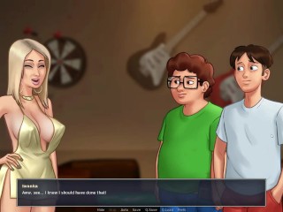 Summertime saga #98 - My neighbor comes to have a few drinks at my house