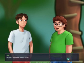 Summertime saga #98 - My neighbor comes to have a few drinks at my house