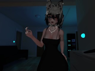 Emo Puppy Girl Strips For You (VRChat JOI)