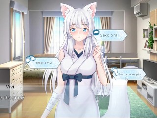 Living together with Fox Demon - Você flagrou sua kitsune se masturbando!