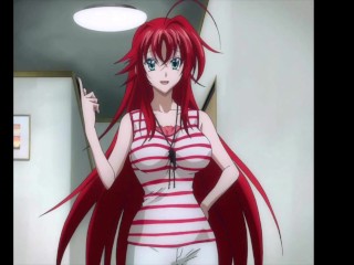 Rias gremory jerk off challenge with moaning