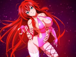 Rias gremory jerk off challenge with moaning