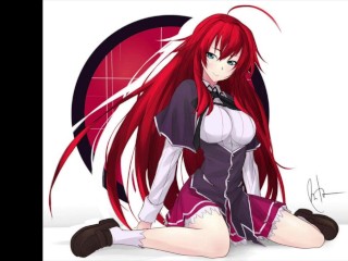 Rias gremory jerk off challenge with moaning