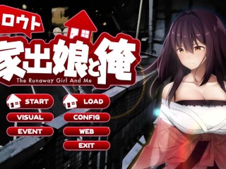 【シロウト家出娘と俺 SLGエロゲー実況(体験版)】巨乳美女と同居しておっぱい揉んだりセックスしたらエッチなことしちゃうシミュレーションエロゲー（SLG同人エロゲー hentai game