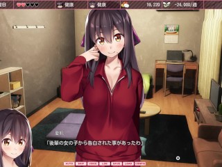 【シロウト家出娘と俺 SLGエロゲー実況(体験版)】巨乳美女と同居しておっぱい揉んだりセックスしたらエッチなことしちゃうシミュレーションエロゲー（SLG同人エロゲー hentai game