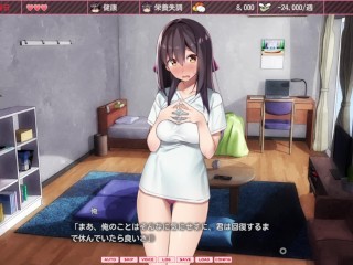 【シロウト家出娘と俺 SLGエロゲー実況(体験版)】巨乳美女と同居しておっぱい揉んだりセックスしたらエッチなことしちゃうシミュレーションエロゲー（SLG同人エロゲー hentai game