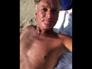 UltimateSlut Christophe PUBLIC MASTURBATION AT THE BEACH