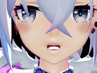 【4K / MMD R18】Silver Wolf Sting