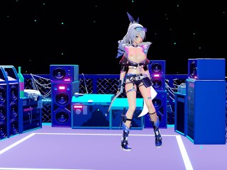 【4K / MMD R18】Silver Wolf Sting