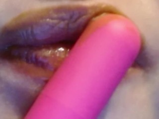 Nude Lips Get Vibrated NO SOUND Spit & Lipstick ASMR