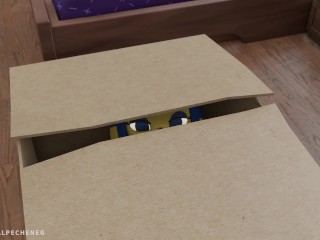 Ankha from Animal Crossing being silly pet