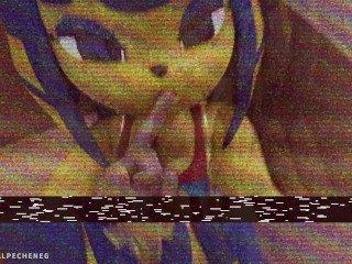 Ankha from Animal Crossing being silly pet