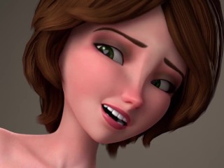 Cassy ( Big hero 6 ) have anal sex and gets cummed