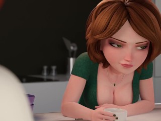 Cassy ( Big hero 6 ) have anal sex and gets cummed