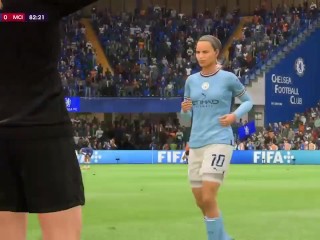 c'est un match de foot avec des femmes