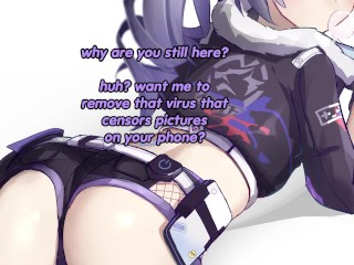 Silver Wolf Hates Quickshot Betas(femdom, NTR, feet, cuckolding, small tits, jerk off instructions)