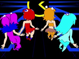 👯 Pac-Man Ghost Girls Dance 👻 | "Rave" (Steve Aoki, Showtek & MAKJ ft. Kris Kiss) | by: nimus8 😈