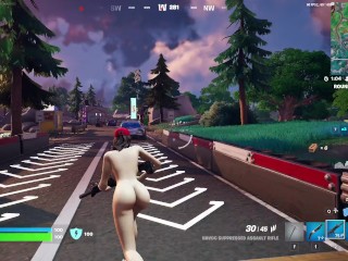 Fortnite gameplay (Ruby nude)