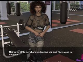 Slave U E26 - Mei Facesits me while Biking in the Gym