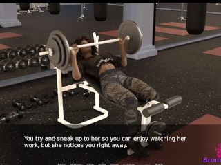 Slave U E29 - Riley Rides my Dick in the Gym and I make her Cum with my Tongue