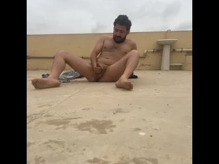 Fun at roof Top naked hot Cum | Porn is fun pt2