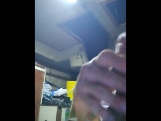 Close up of me cumming on my sailboat