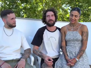 Sex goddess Valeria Del Rio and two inexperienced guys. Guess what's gonna happen?