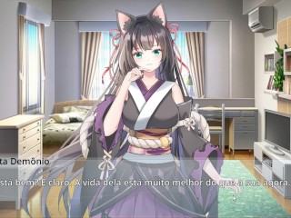 Living together with Fox Demon - Two girls having sex for the first time fox girl with cat girl