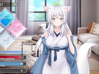 Living together with Fox Demon - Two girls having sex for the first time fox girl with cat girl