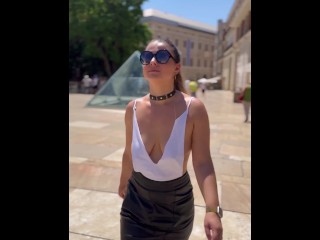Why Even Wear Anything? Braless, Sideboob Top