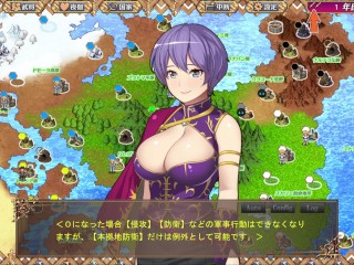 【#01 SLGRPGエロゲー黒の征服王(体験版)実況】エッチなウォーシミュレーションロールプレイングエロゲー。今回は爆乳村娘と夜伽エッチする。(ファンタジー同人 Lord of Tartan