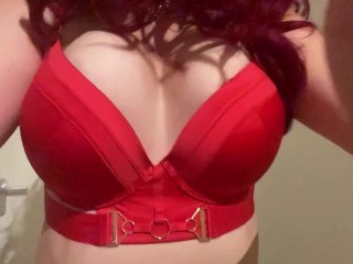 Redhead with Extremely Bouncy Big Natural Tits - Slowmotion Boobs video