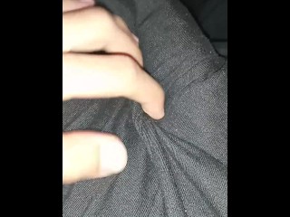 Dick Buldge Rubbing My Dick in Pants