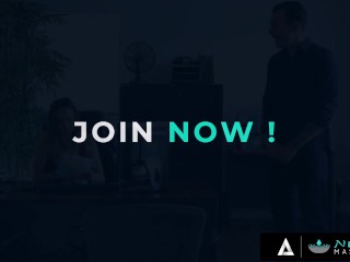 NURU MASSAGE - Hottie Aften Opal Takes A Big Dick Deep In Her Wet Pussy During NURU Massage