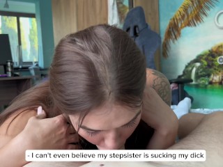 Jokes are jokes and sex with a stepsister is pleasant. Tits fuck. Blowjob. Sex stepsister
