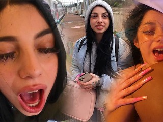 I fuck my chilean friend's good ass in a public train and at her place after seeing each other again